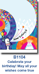 B1104 Celebration Cake Custom Birthday Card